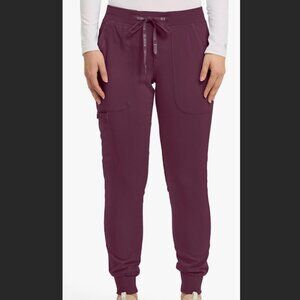 Med Couture Jogger Scrub Pants – Wine | Women’s Large | Barely Worn